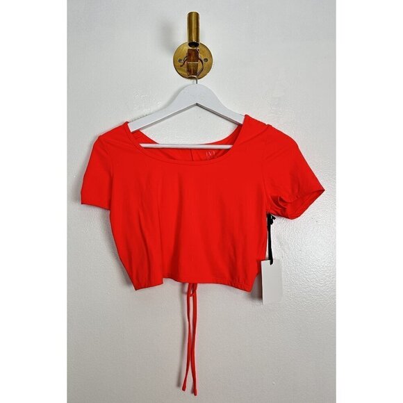 IVL Race Pace Short and Open Back Top in Fiery Coral Size US 6/Small NWT - Picture 6 of 15